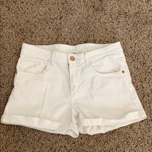 H&M White Jean Shorts